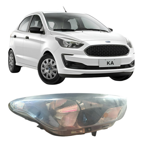 Farol Ford Ka 2019 A 2022 Lado Direito P13 Direito/passageiro