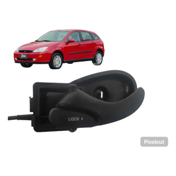 Maçaneta Interna Dianteira Esquerda Ford Focus 2003 A 2006 Preto Dianteira
