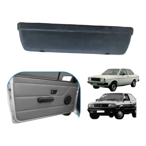 Apoio De Braço Interno Esquerdo Vw Gol Voyage 1985 A 1994 Preto