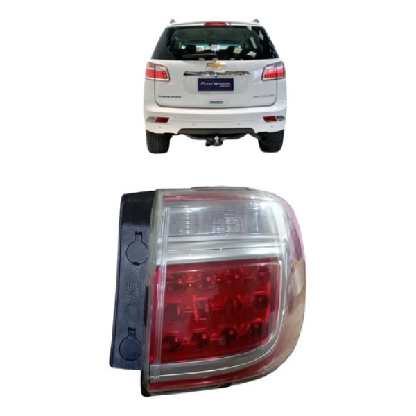 Lanterna Traseira Direita Chevrolet Trailblazer 2.4 2017 Direito/passageiro Vermelho