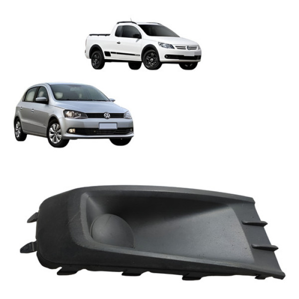 Moldura Farol Direito Vw Gol Saveiro 13/2016 Cx218