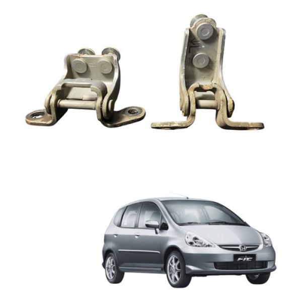 Par Dobradiça Porta Traseira Esquerda Honda Fit 04/08 Cx518