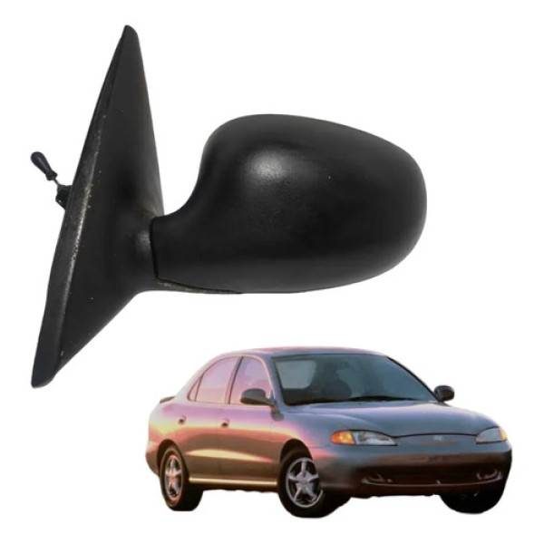 Retrovisor Manual Esquerdo Hyundai Elantra 1996 1999 Cx328
