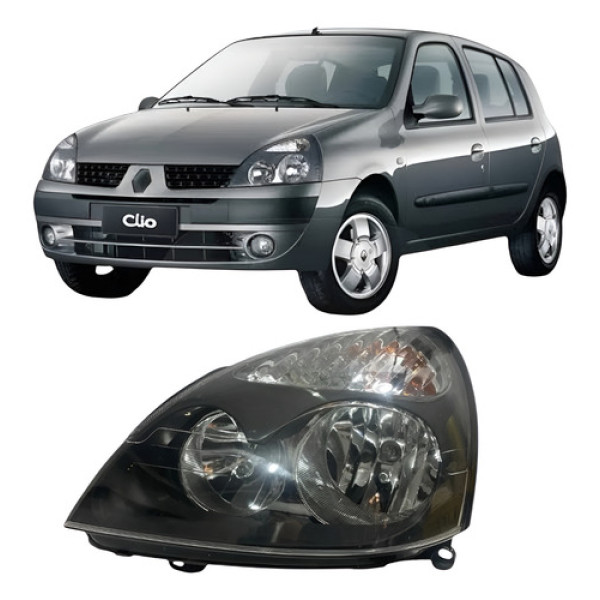 Farol Principal Renault Clio 2006 Lado Esquerdo P4 Esquerdo/motorista