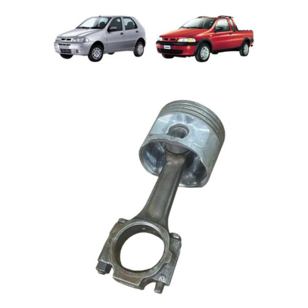 Pistão Biela Fiat Palio Siena Strada 1.6 16v Gas 2001-2006