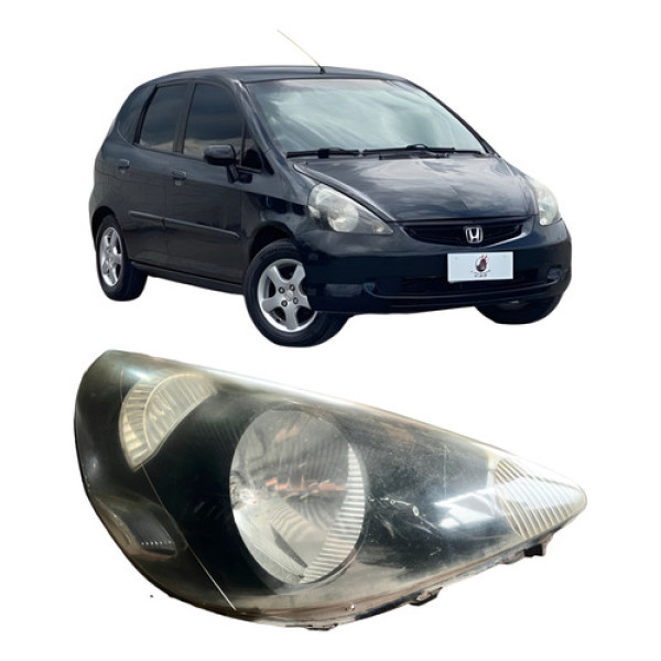 Farol Dianteiro Direito Honda Fit 2003/08 P22 Direito/passageiro