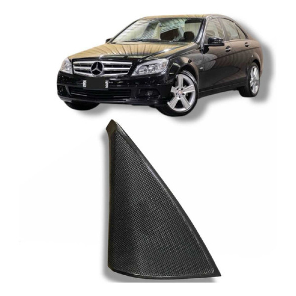 Moldura Interna Retrovisor Lado Esquerdo Mercedes C200 2009 Preto