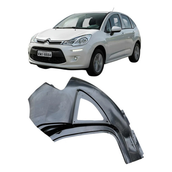 Retalho Lateral Traseira Direita Citroen C3 2013 A 2019 P1 Preto