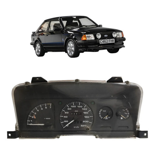 Painel Instrumentos Ford Escort 1985/1988 Cx498 Preto