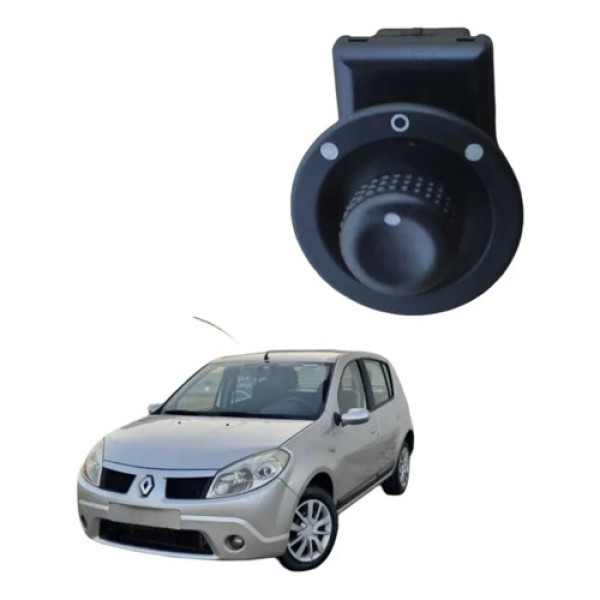 Botão Retrovisor Renaut Sandero 2009 A 2014