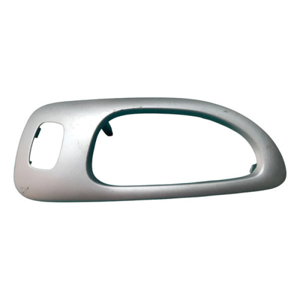 Moldura Maçaneta Traseira Le Peugeot 307 2008 Cx122 Prata Prata