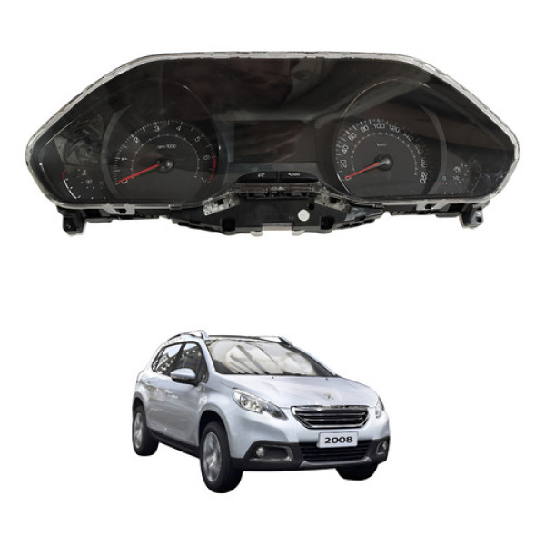 Painel Instrumentos Peugeot 2008 1.6 2018 Cx497 Preto