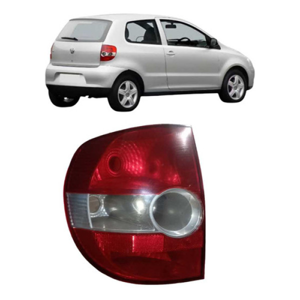 Lanterna Traseira Esquerda Fox 2004 A 2010 Esquerdo Vermelho