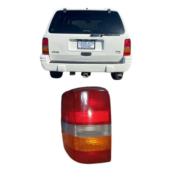 Lanterna Traseira Esquerda Jeep Cherokee 1993 A 1998 Esquerdo/motorista Vermelho