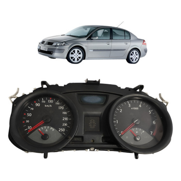 Painel Instrumentos Renault Megane 2008 Cx481 Preto