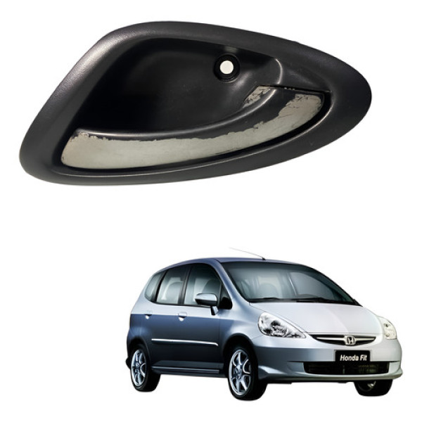 Maçaneta Interna Dianteira Direita Honda Fit 2004/2008 Cx150 Preto/cinza Dianteira/traseira