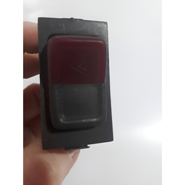 Botão  Pisca Alerta Gol Parati Saveiro Vw Cx243 Preto