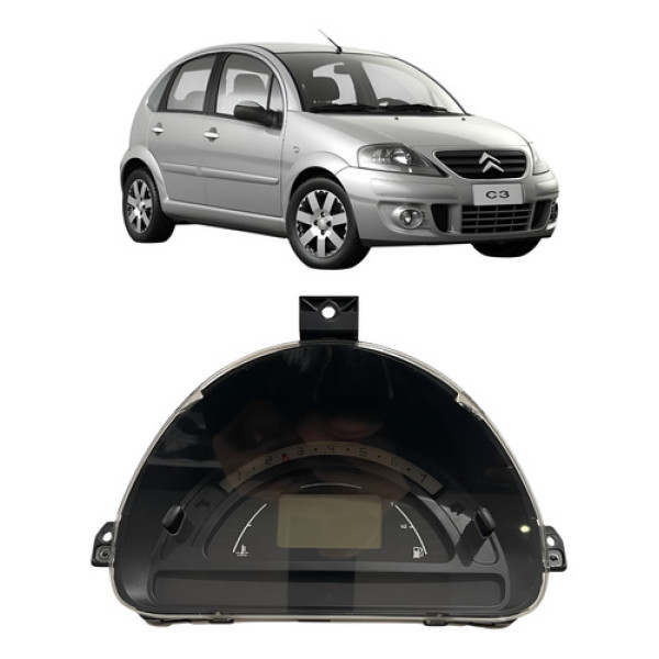 Painel Instrumento Citroen C3 2005/2012 P9652008280 Cx469 Preto