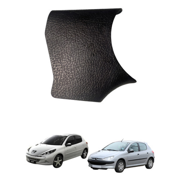 Acabamento Lateral Banco Esq Peugeot 206 207 99/06 Cx523 Preto