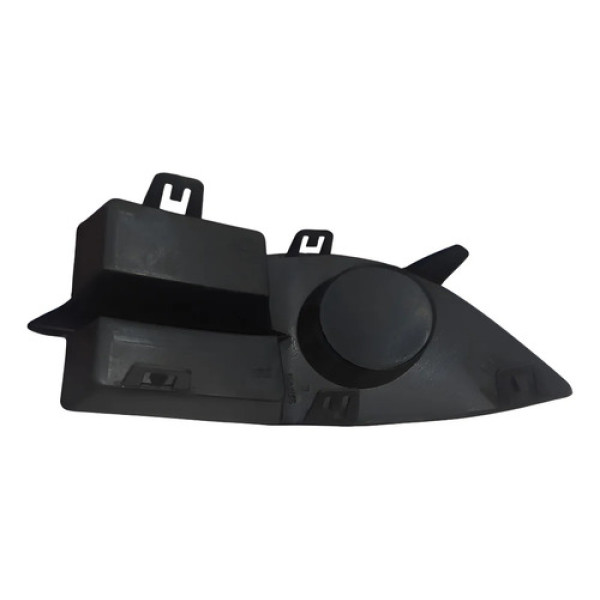Moldura Grade Milha Parachoque S Furo Clio 06/12 Cx396 Preto Ambos Os Lados