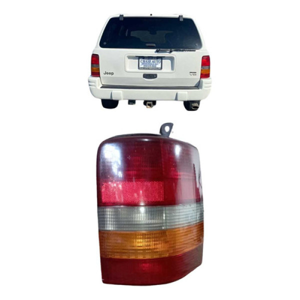 Lanterna Traseira Direita Jeep Cherokee 1993 A 1998 Direito/passageiro Vermelho