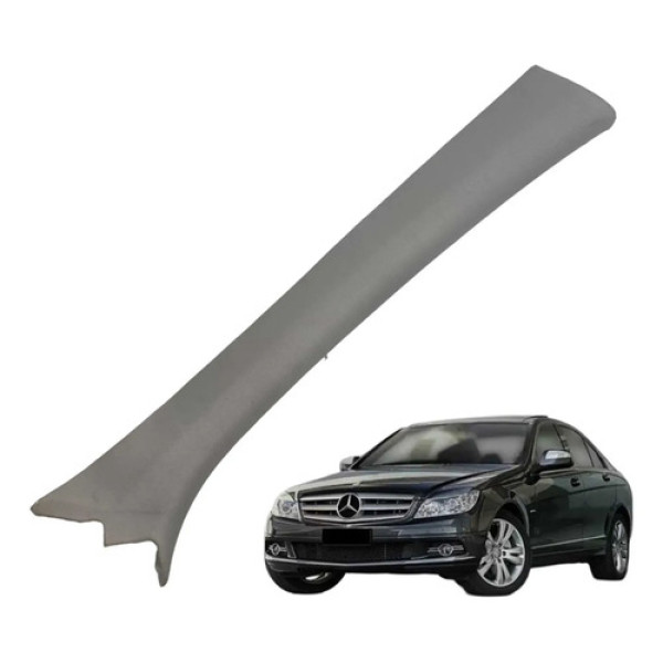 Moldura Coluna Dianteira Direita Mercedes C280 2009 Cinza