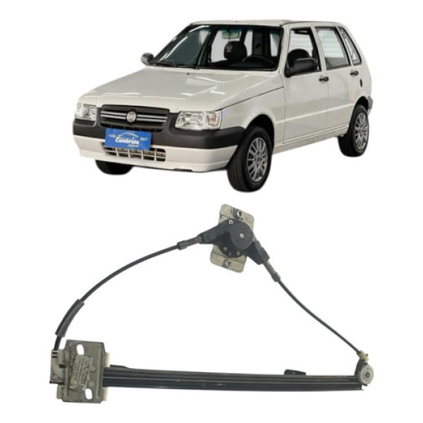 Máquina Vidro Dianteiro Esquerdo Fiat Uno Mille 2008 2013 P6