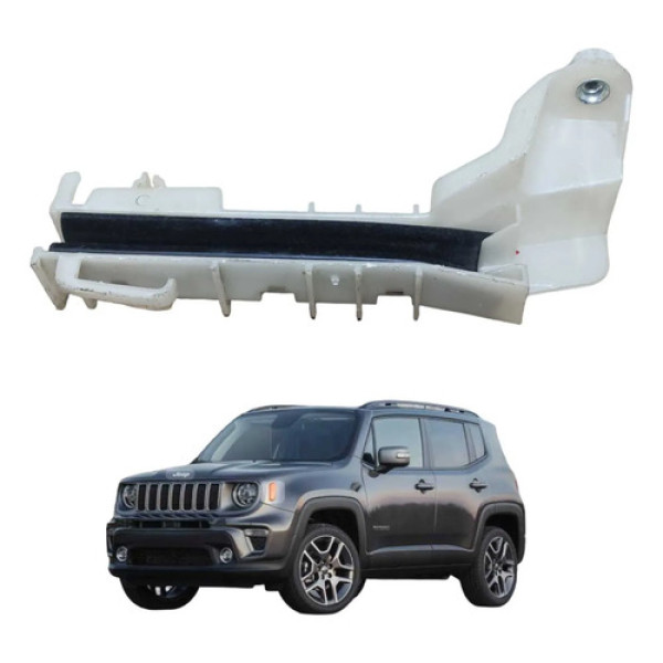 Canaleta Guia Vidro Dianteiro Esquerdo Jeep Renegade 2019 Bege