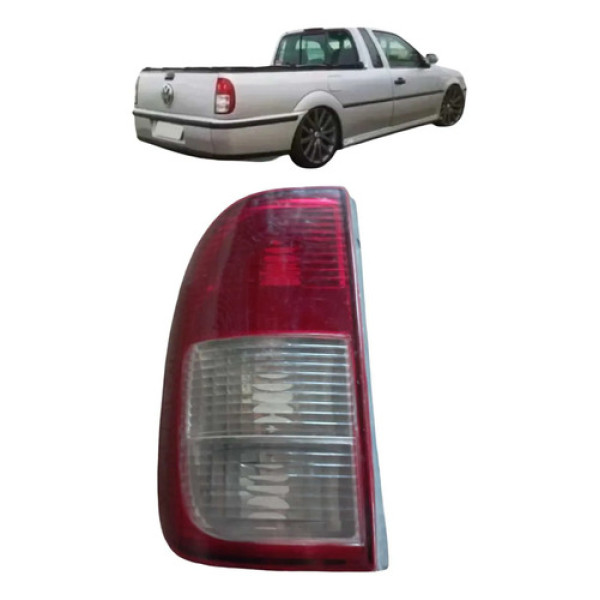 Lanterna Traseira Direita Saveiro 1.6 2000-2005 Esquerdo/motorista Vermelha