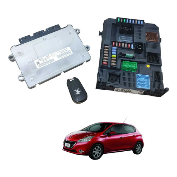 Kit Code Chave Ignicao Injecao Modulo Peugeot 208 2015 2017