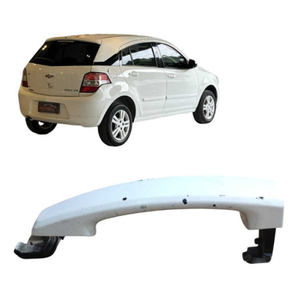 Maçaneta Externa Dianteira Esquerda Gm Agile 2009 A 2017 Branco Dianteira