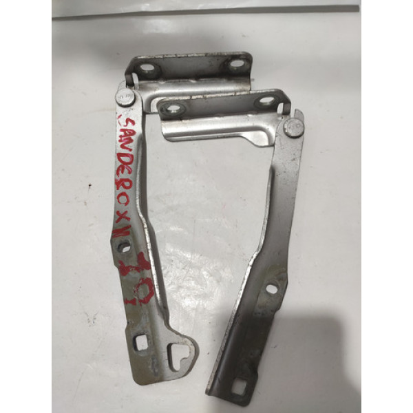 Par Dobradiças Capô Renault Sandero 2008/2013 Cx120b