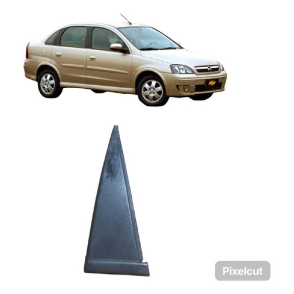 Moldura Externa Porta Traseira Direita Gm Corsa 2011 A 2016 Preto