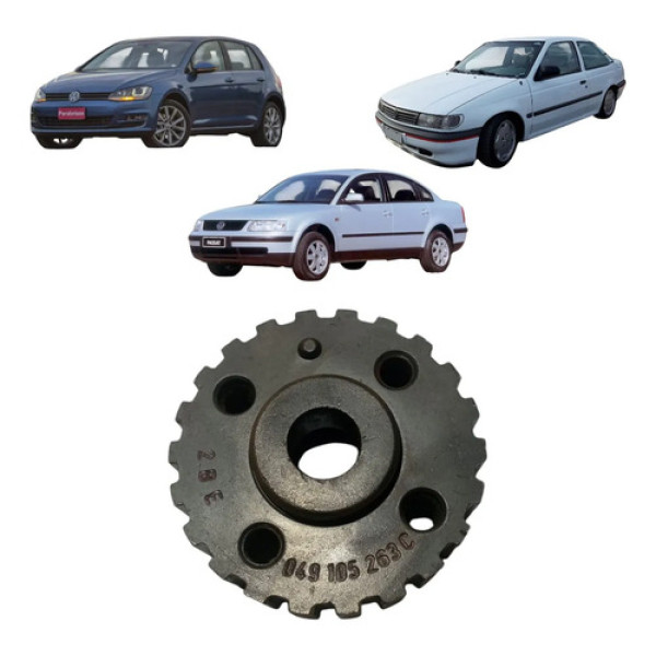 Polia Dentada Virabrequim Vw Gol Golf Polo 049105263c Cx268