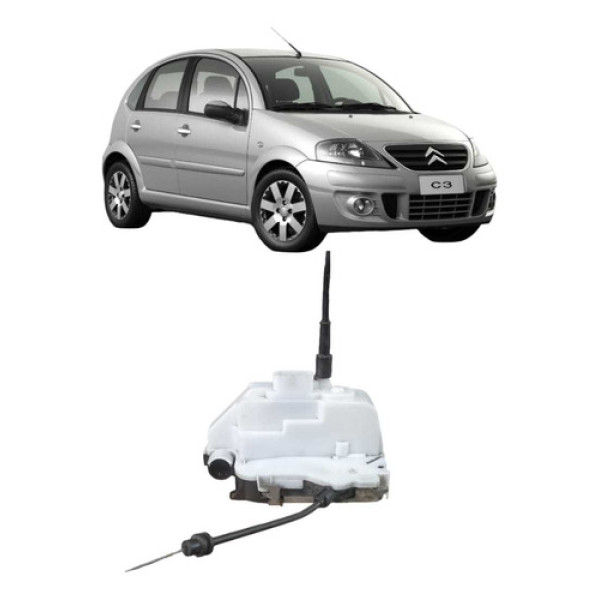 Fechadura Elétrica Dianteira Direita Citroën C3 2006 À 2012