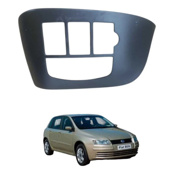 Moldura Comando Botao Luz Farol Fiat Stilo 2003 20155