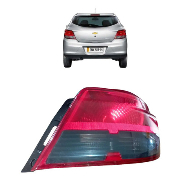 Lanterna Traseira Direita Onix 1.0 Lt 2010 A 2015 Direito/passageiro Vermelho