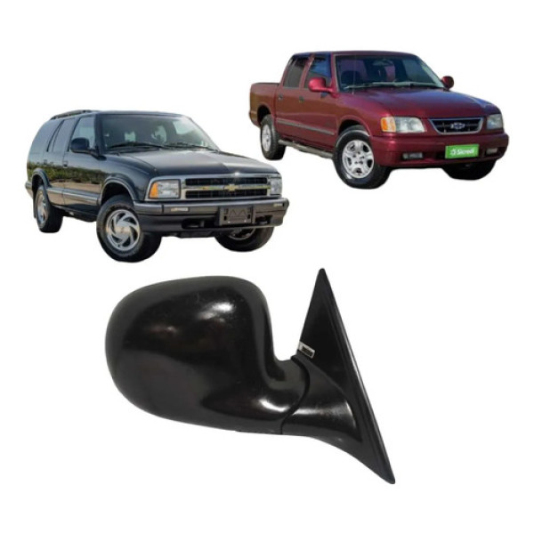 Retrovisor Direito Manual Gm S10 Blazer 1995 2011 Cx262
