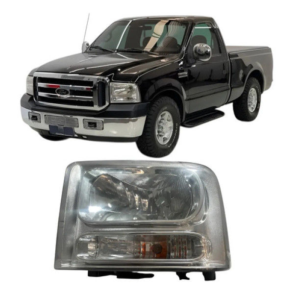 Farol Ford F250 F350 F4000 2006 A 2011 Lado Esquerdo P1 Esquerdo/motorista