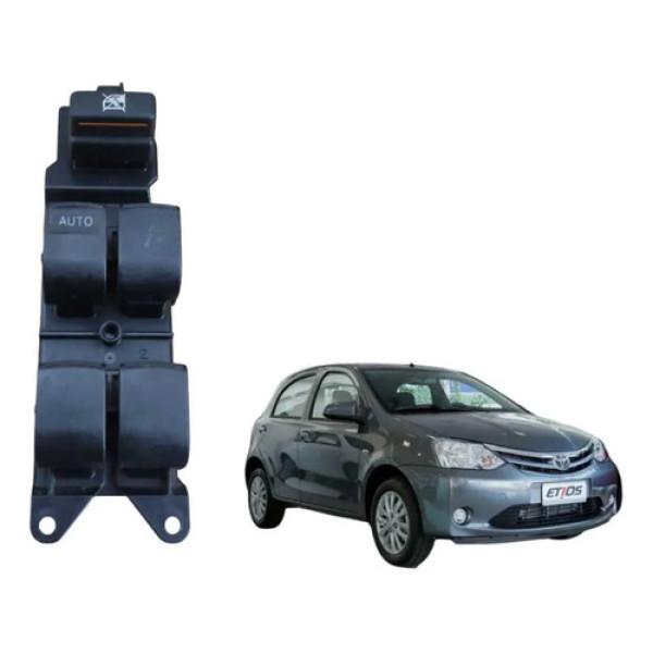Comando Vidro Elétrico Dianteiro Esquerdo Toyota Etios 2015