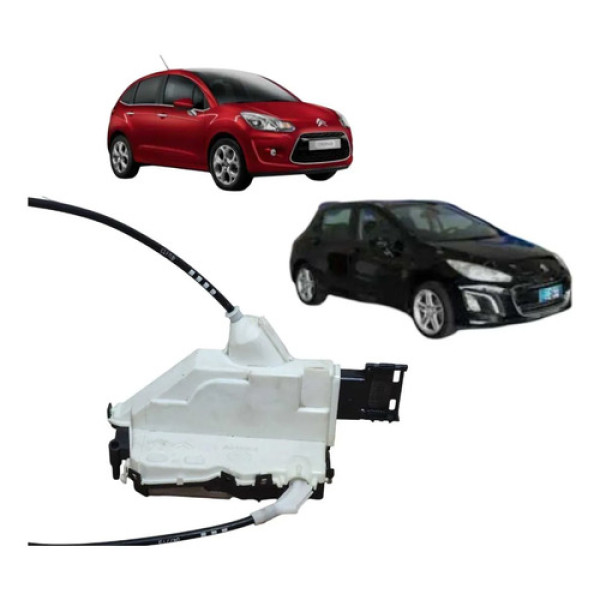 Fechadura Porta Tras Dir Peugeot 308 Citroen C3 2012 A 2016