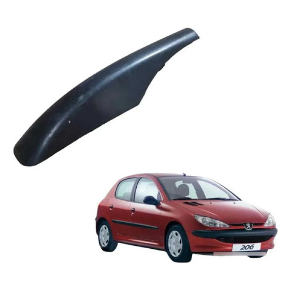 Moldura Teto Rack Dianteira Esquerda Peugeot 206 2005 Da Preto