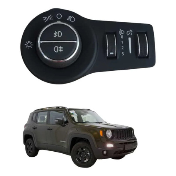 Botao Comando Farol Jeep Renegade 2018 A 2021