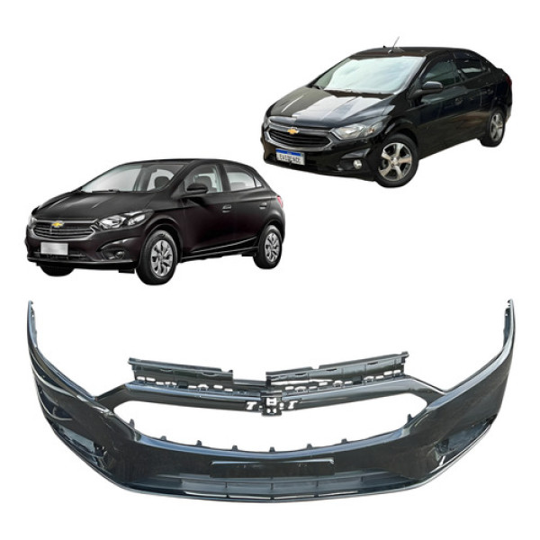 Parachoque Dianteiro Onix Prisma 2017 Até 2019 Original P1 Preto