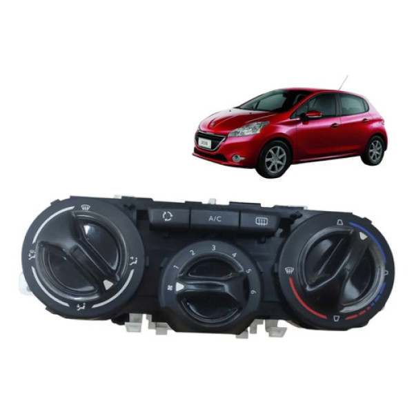 Painel Comando Ar Condicionado Peugeot 208 2015 2017