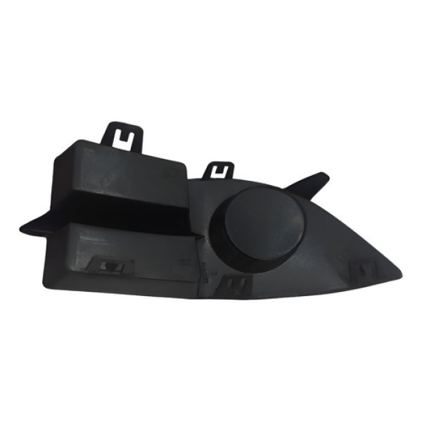 Moldura Grade Milha Parachoque S Furo Clio 06/12 Cx396 Preto Ambos Os Lados