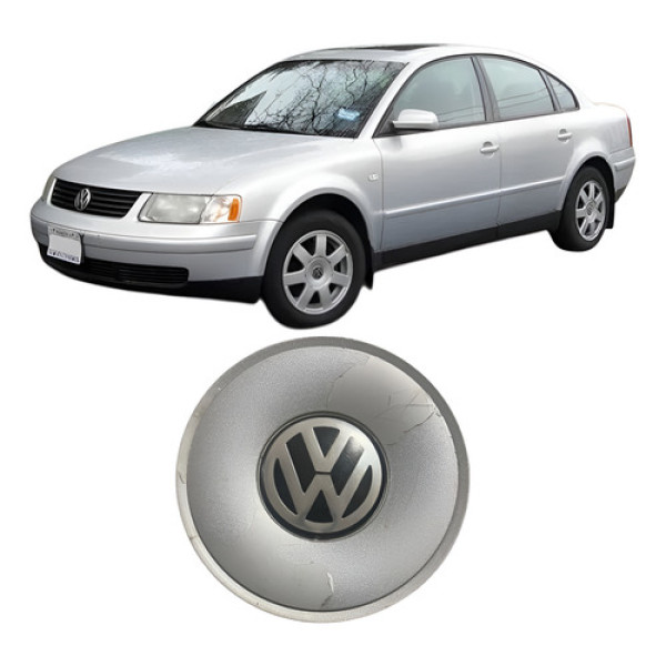 Calota Central Roda Passat E Variant  Volks Cx400 Prateado