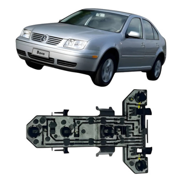 Circuito Soquente Traseiro Esquerdo Vw Bora 2005/2008 Cx56 Esquerdo/motorista Preto