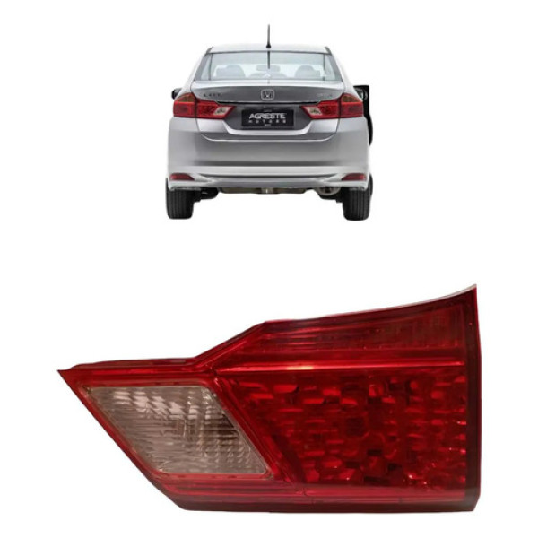 Lanterna Tampa Traseira Lado Direito Honda City 2015 Direito/passageiro Vermelho