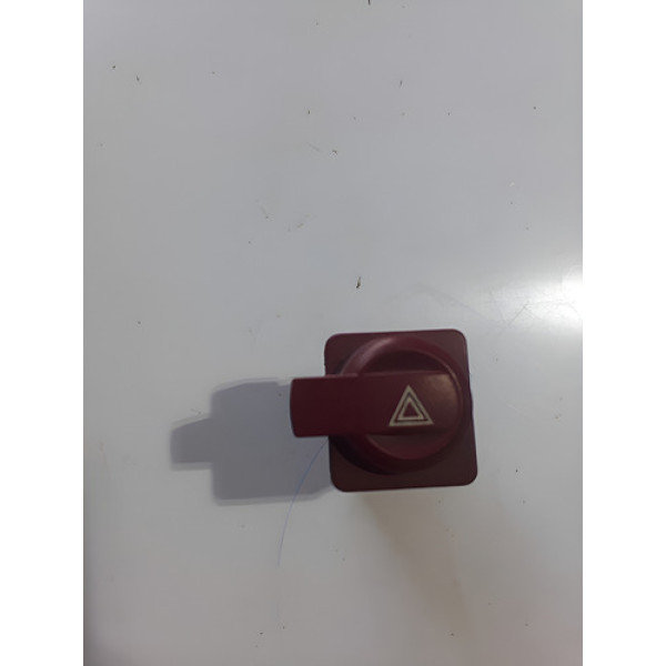 Botão  De Alerta Citroen  C4 Pallas Cx243 Vermelho Vermelho